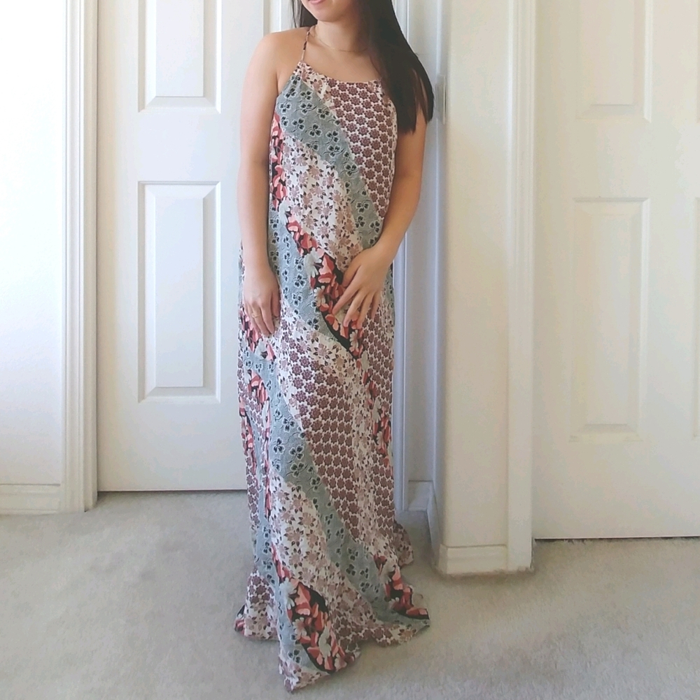 Anthropologie Paisley Maxi Dress